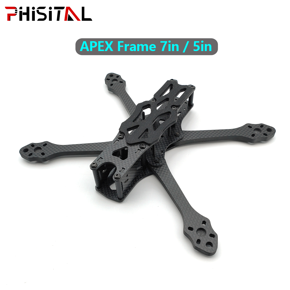 Drone Kit Racing - APEXフレーム 7インチ/6インチ/5インチ カーボンファイバー製クアッドコプターフレームキット（19/22mmカメラ用） | アナログVTX |
