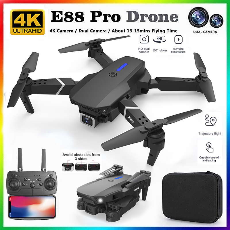 2026年新型 E88 プロ仕様 HD 4K RCドローン  - Drone Kit Professional のレビューと価格