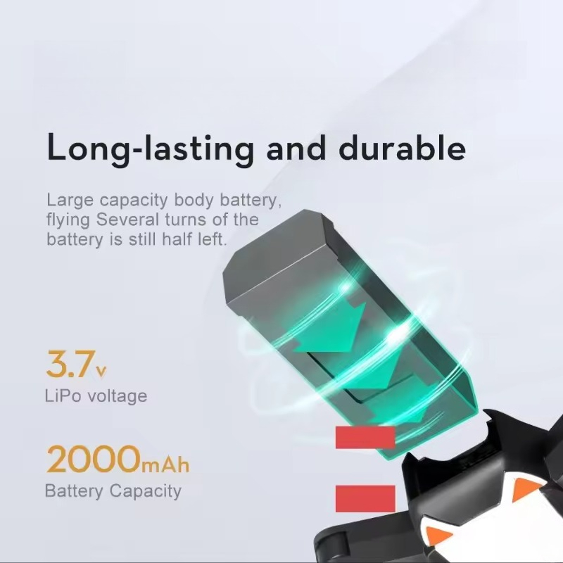 新しい ZN872868 3.7V 2000mAh LSRC - Eachine Drone E58 のレビューと価格