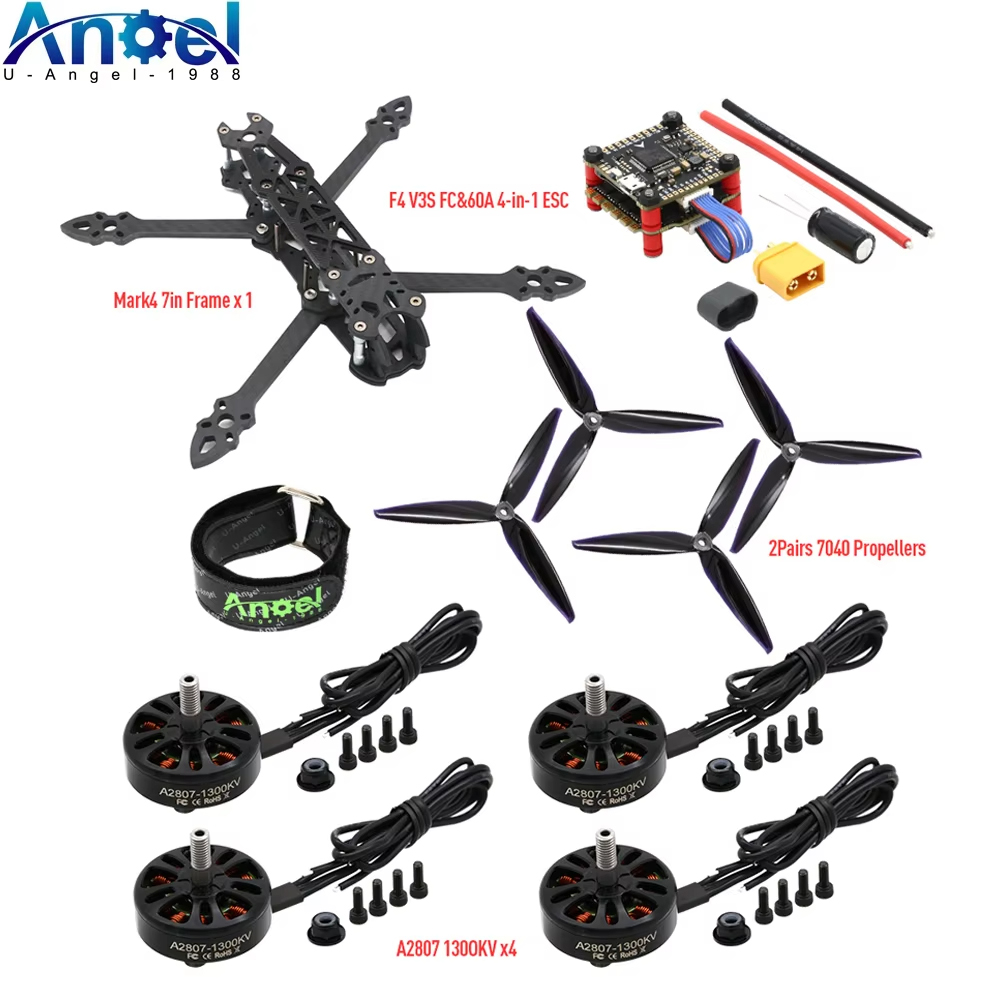 Mark4 Mark 4 7インチ 295mm FPVフレー - Drone Kit Beginner のレビューと価格